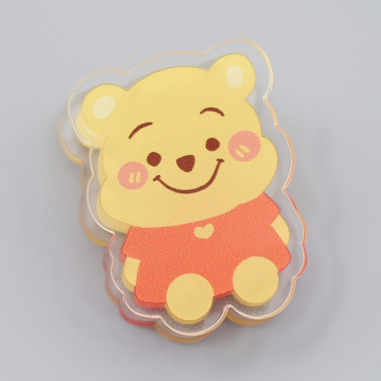 Winnie the Pooh Cartoon acrylic book clip creative multifunctional clip  price for 10 pcs F239