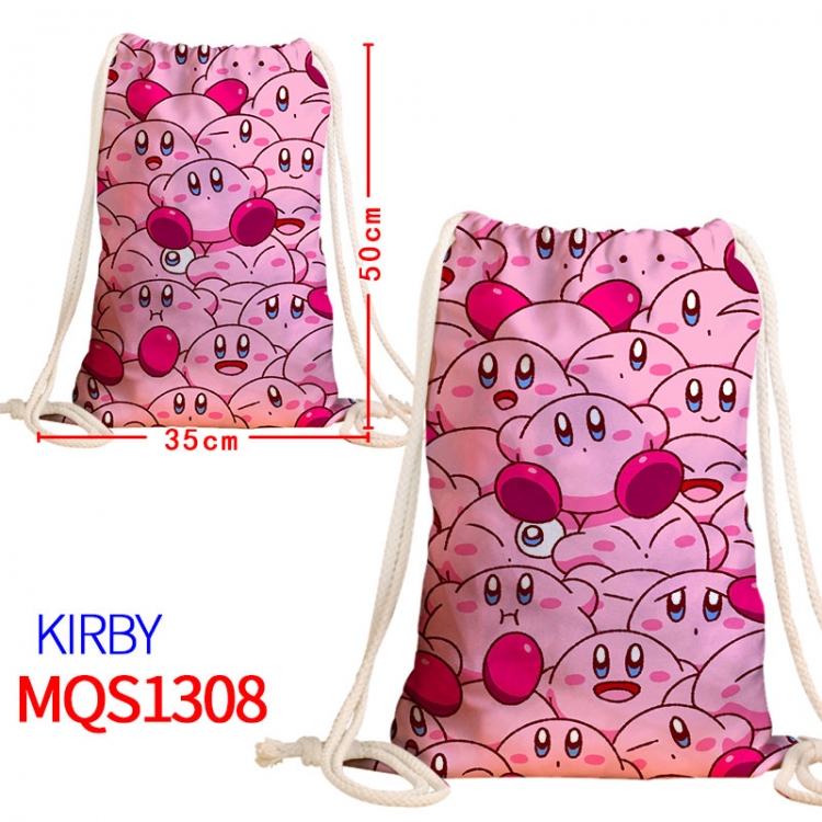 Kirby Canvas drawstring pocket backpack 50x35cm MQS-1308