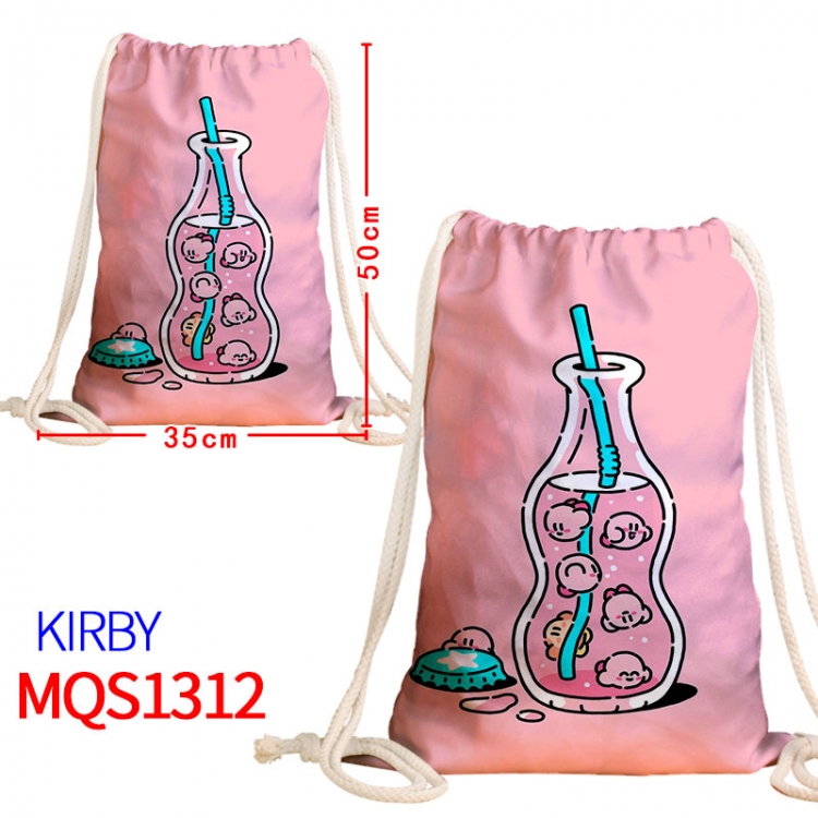 Kirby Canvas drawstring pocket backpack 50x35cm MQS-1312