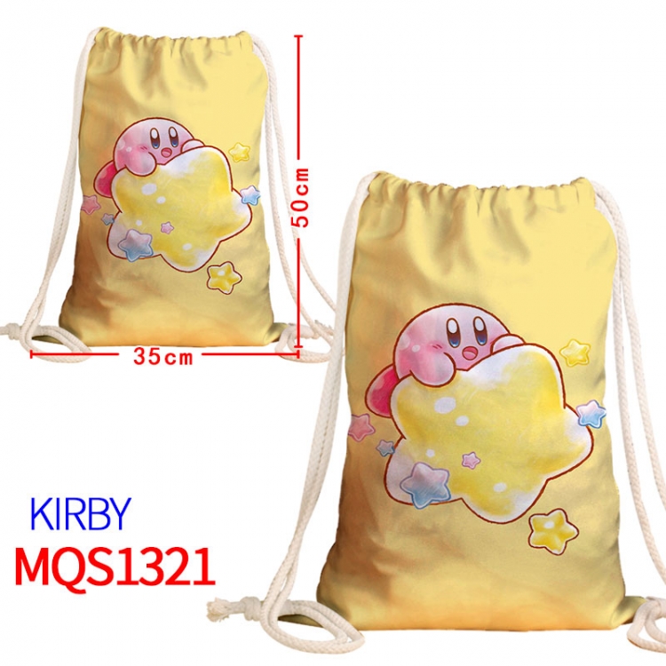 Kirby Canvas drawstring pocket backpack 50x35cm MQS-1321