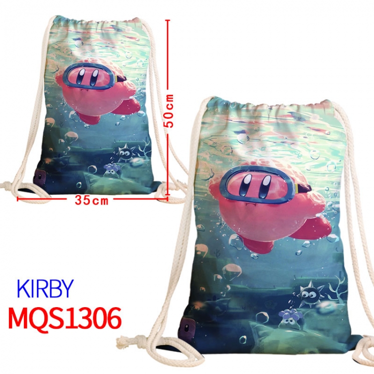 Kirby Canvas drawstring pocket backpack 50x35cm MQS-1306