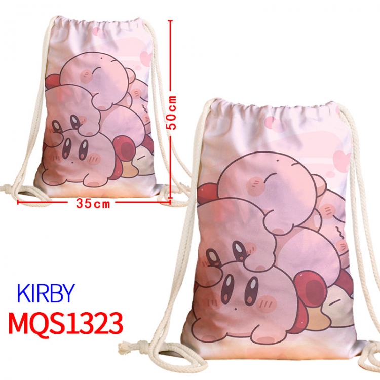 Kirby Canvas drawstring pocket backpack 50x35cm MQS-1323