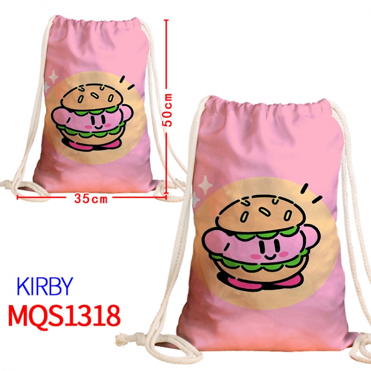 Kirby Canvas drawstring pocket backpack 50x35cm MQS-1318