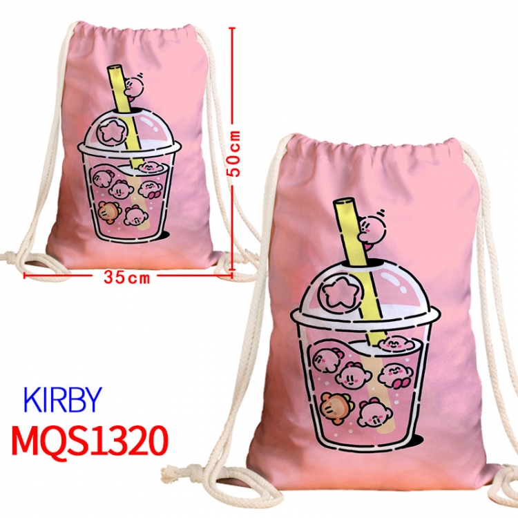 Kirby Canvas drawstring pocket backpack 50x35cm MQS-1320