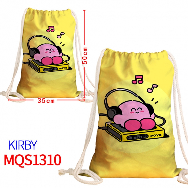 Kirby Canvas drawstring pocket backpack 50x35cm MQS-1310