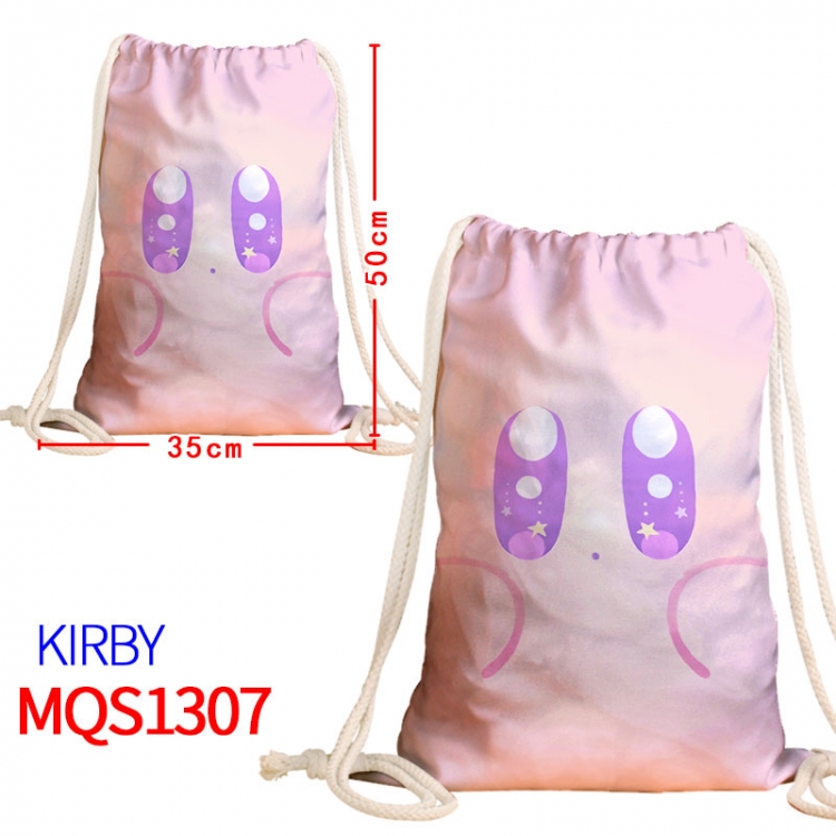 Kirby Canvas drawstring pocket backpack 50x35cm MQS-1307