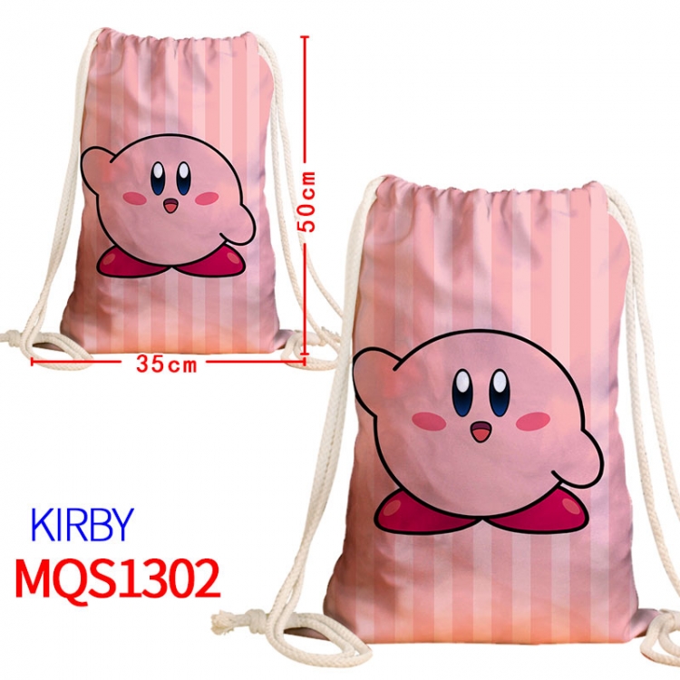 Kirby Canvas drawstring pocket backpack 50x35cm MQS-1302