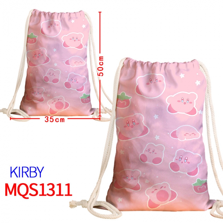 Kirby Canvas drawstring pocket backpack 50x35cm MQS-1311