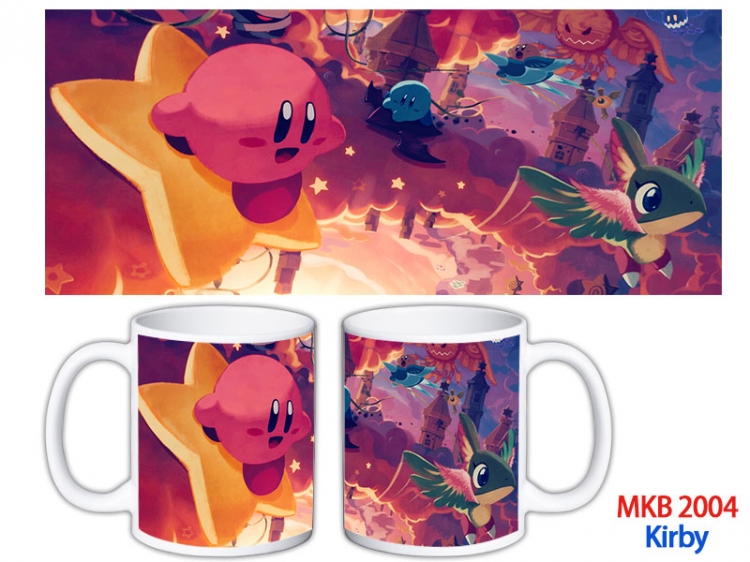 Kirby Anime color printing ceramic mug cup price for 5 pcs MKB-2004