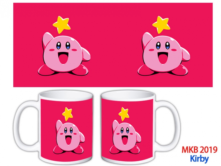 Kirby Anime color printing ceramic mug cup price for 5 pcs MKB-2019