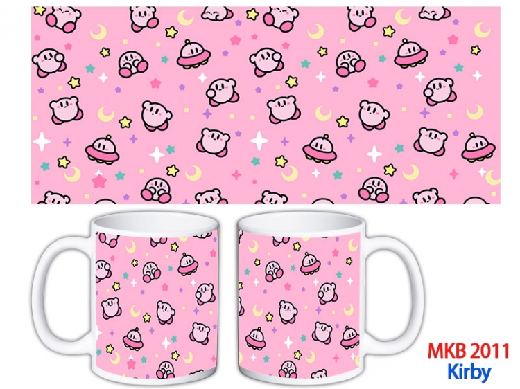 Kirby Anime color printing ceramic mug cup price for 5 pcs MKB-2011