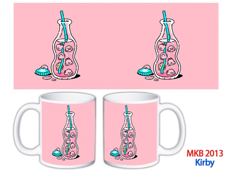 Kirby Anime color printing ceramic mug cup price for 5 pcs  MKB-2013