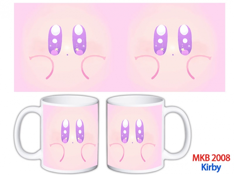Kirby Anime color printing ceramic mug cup price for 5 pcs MKB-2008