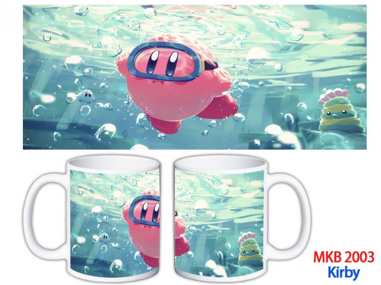 Kirby Anime color printing ceramic mug cup price for 5 pcs MKB-2003