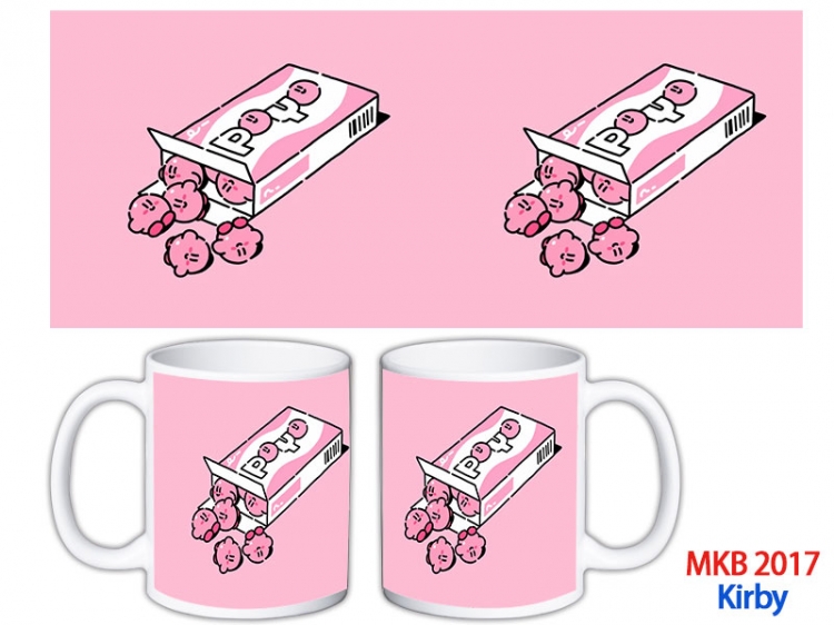 Kirby Anime color printing ceramic mug cup price for 5 pcs MKB-2017