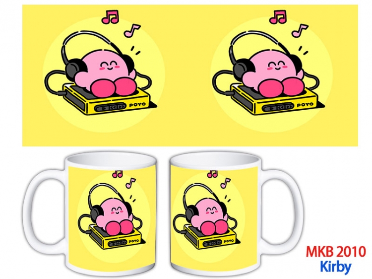 Kirby Anime color printing ceramic mug cup price for 5 pcs MKB-2010