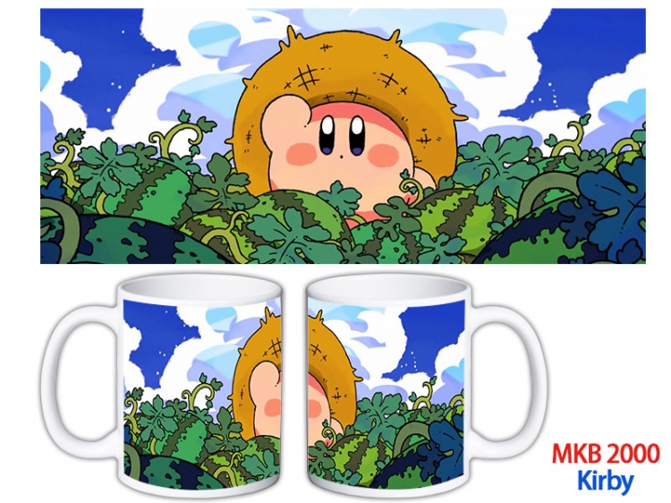 Kirby Anime color printing ceramic mug cup price for 5 pcs MKB-2000