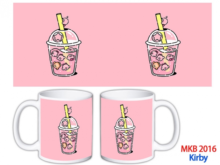 Kirby Anime color printing ceramic mug cup price for 5 pcs MKB-2016