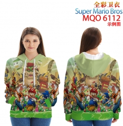 Super Mario Long sleeve hooded...