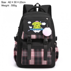 Sanrio Anime Plaid Backpack Fo...