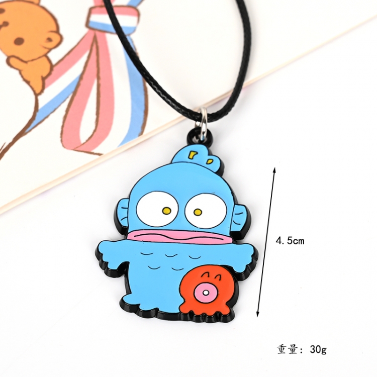 Hangyodon Animation peripheral leather rope necklace pendant price for 5 pcs