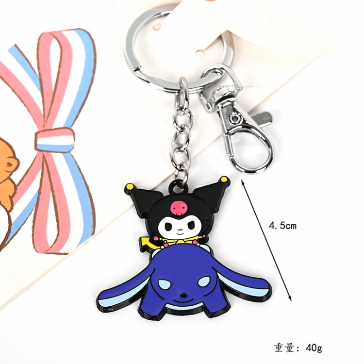 Kuromi Animation peripheral metal keychain pendant price for 5 pcs