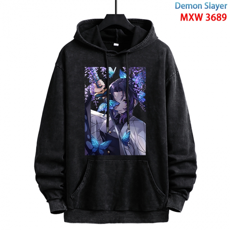 Demon Slayer Kimets Anime peripheral washing and worn-out pure cotton sweater from S to 3XL MXW-3689