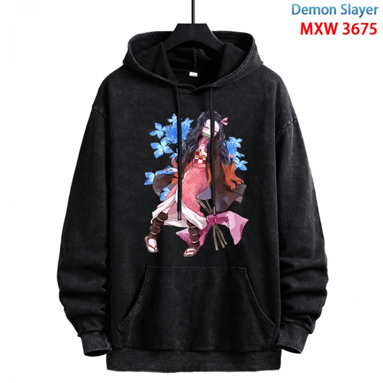 Demon Slayer Kimets Anime peripheral washing and worn-out pure cotton sweater from S to 3XL  MXW-3675