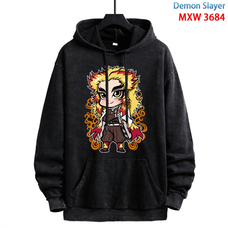 Demon Slayer Kimets Anime peripheral washing and worn-out pure cotton sweater from S to 3XL MXW-3684