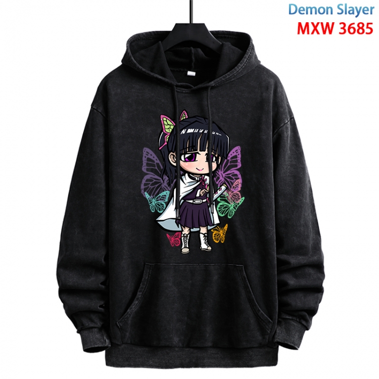 Demon Slayer Kimets Anime peripheral washing and worn-out pure cotton sweater from S to 3XL  MXW-3685