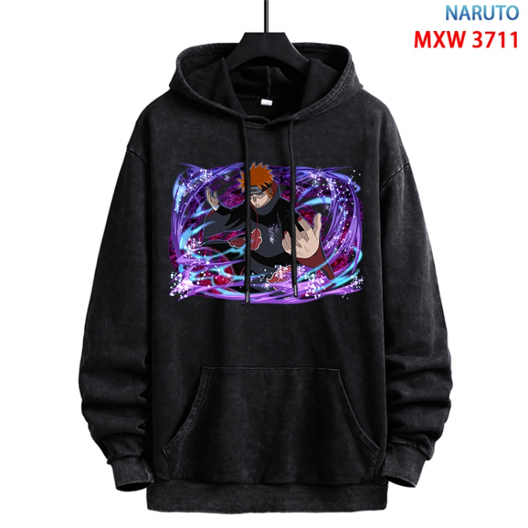 Naruto Anime peripheral washing and worn-out pure cotton sweater from S to 3XL MXW-3711