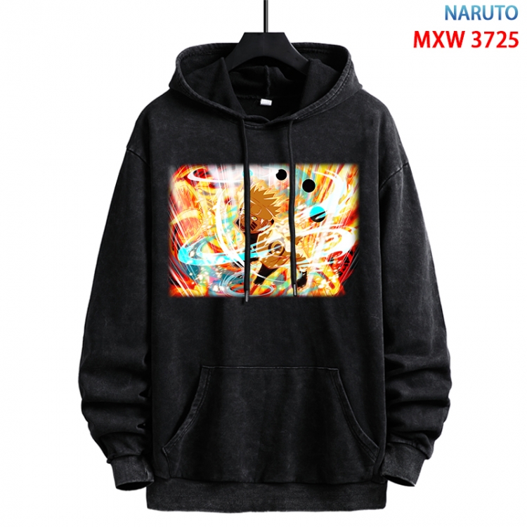 Naruto Anime peripheral washing and worn-out pure cotton sweater from S to 3XL  MXW-3725