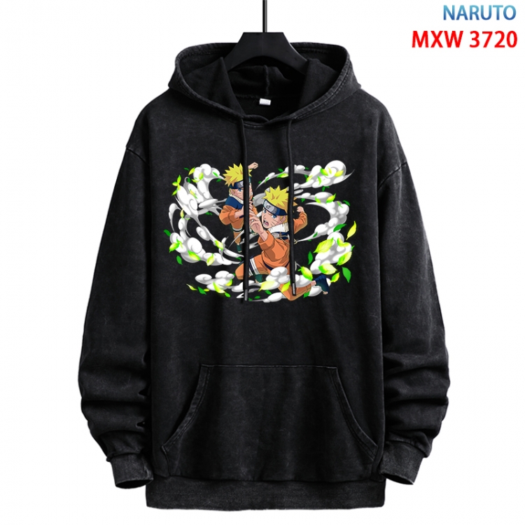 Naruto Anime peripheral washing and worn-out pure cotton sweater from S to 3XL MXW-3720