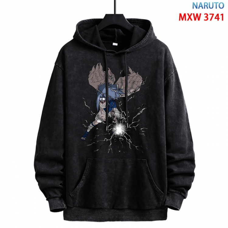 Naruto Anime peripheral washing and worn-out pure cotton sweater from S to 3XL MXW-3741