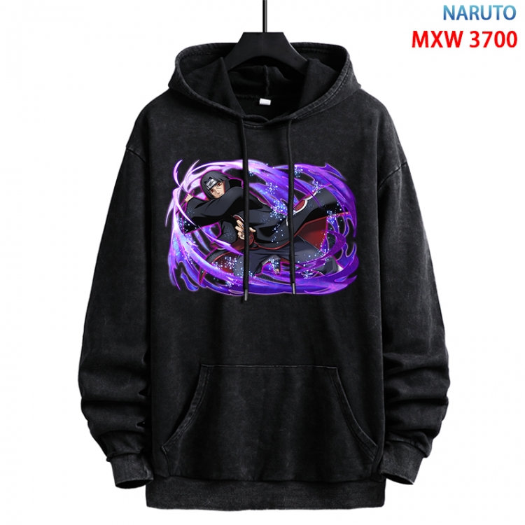 Naruto Anime peripheral washing and worn-out pure cotton sweater from S to 3XL MXW-3700