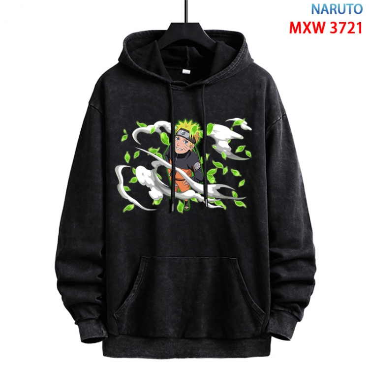 Naruto Anime peripheral washing and worn-out pure cotton sweater from S to 3XL MXW-3721