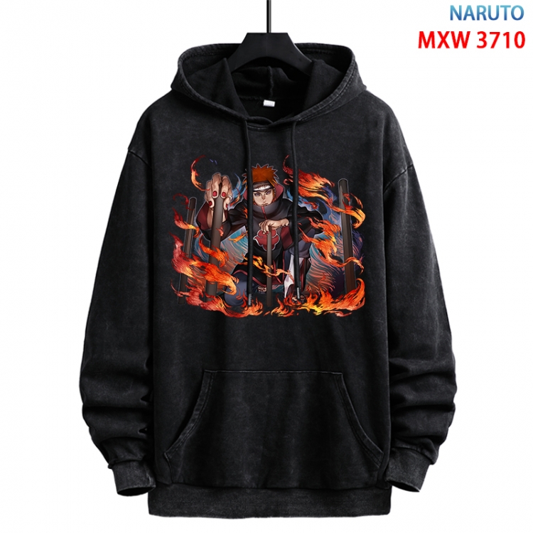 Naruto Anime peripheral washing and worn-out pure cotton sweater from S to 3XL  MXW-3710