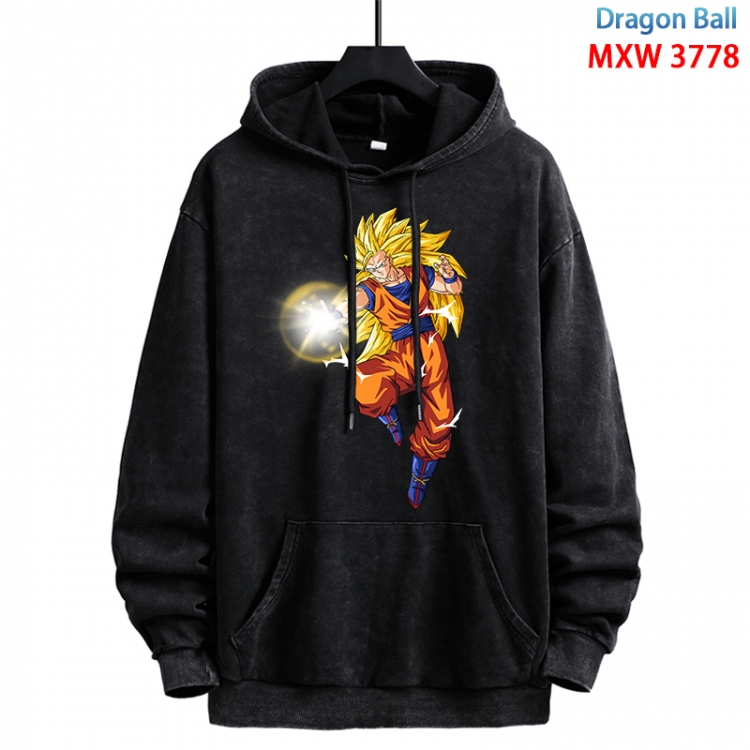 DRAGON BALL Anime peripheral washing and worn-out pure cotton sweater from S to 3XL MXW-3778-1