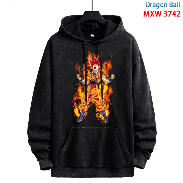 DRAGON BALL Anime peripheral washing and worn-out pure cotton sweater from S to 3XL MXW-3742-1