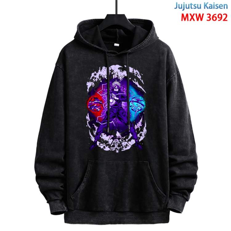 Jujutsu Kaisen Anime peripheral washing and worn-out pure cotton sweater from S to 3XL MXW-3692-1