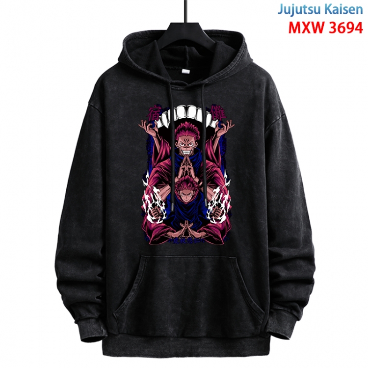 Jujutsu Kaisen Anime peripheral washing and worn-out pure cotton sweater from S to 3XL MXW-3694-1