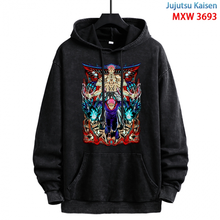 Jujutsu Kaisen Anime peripheral washing and worn-out pure cotton sweater from S to 3XL MXW-3693-1