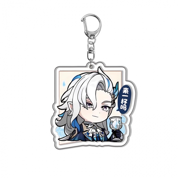 Genshin Impact Anime Acrylic Keychain Charm price for 5 pcs 1939Y