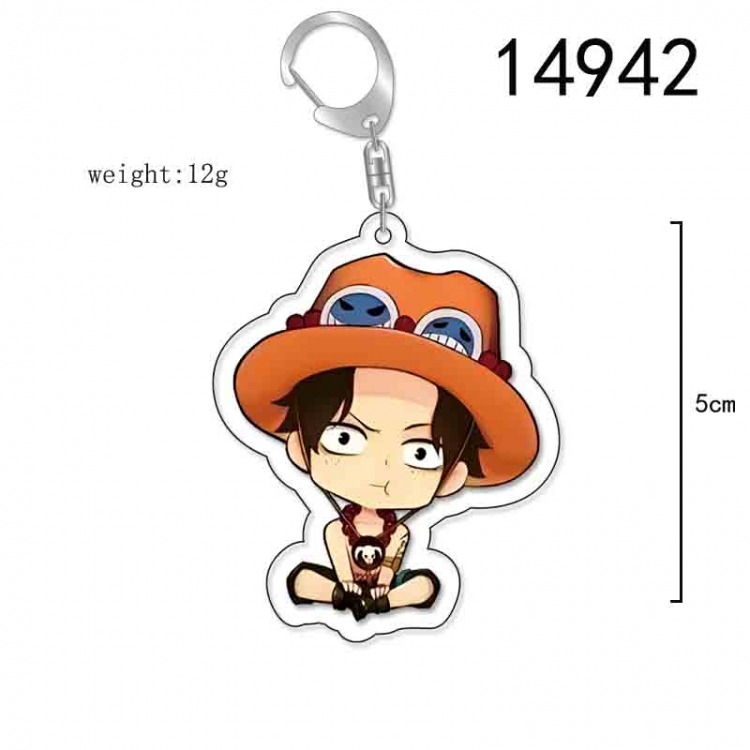 One Piece Anime Acrylic Keychain Charm price for 5 pcs 14942