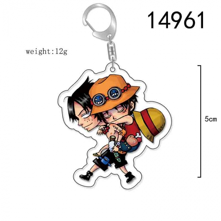 One Piece Anime Acrylic Keychain Charm price for 5 pcs 14961