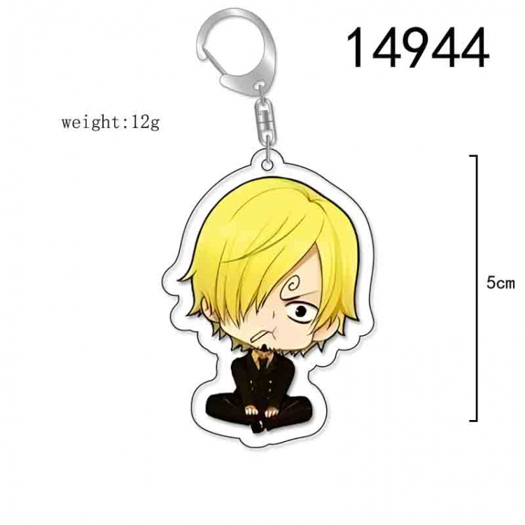 One Piece Anime Acrylic Keychain Charm price for 5 pcs 14944