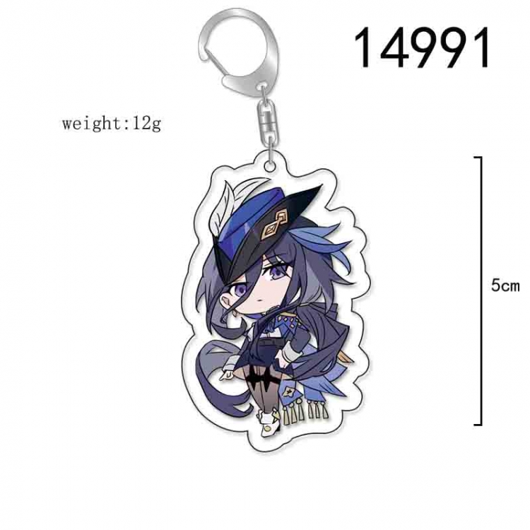 Genshin Impact Anime Acrylic Keychain Charm price for 5 pcs 14991