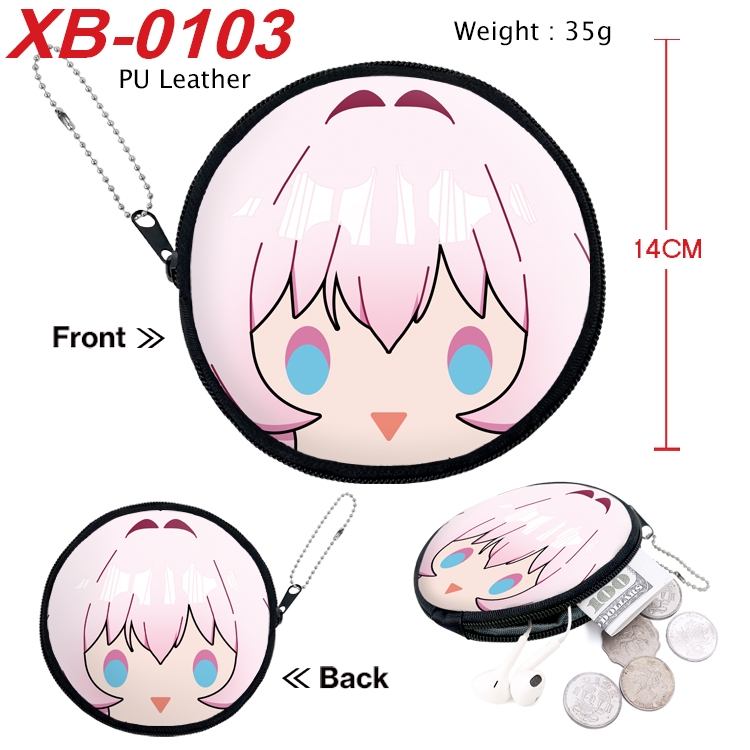 Honkai: Star Rail Anime PU leather material circular zipper zero wallet 14cm XB-0103