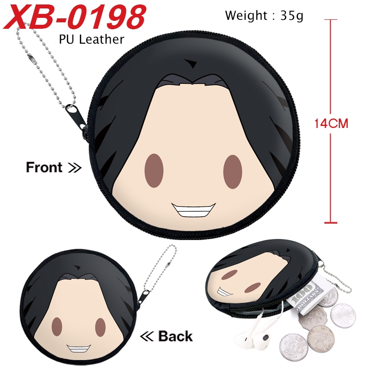 Tokyo Revengers Anime PU leather material circular zipper zero wallet 14cm XB-0198