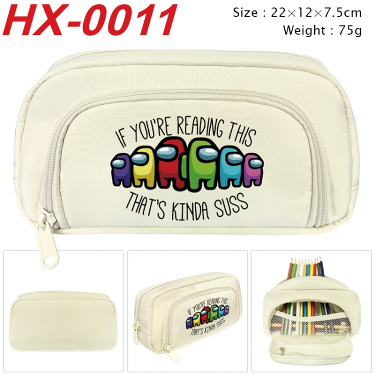 Among us Anime 3D pen bag with partition stationery box 20x10x7.5cm 75g  HX-0011